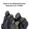 AZB 2 Pcs Tactical Vest Shoulder Pads Backpack Breathable Mesh