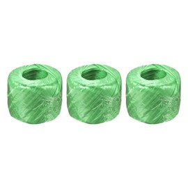 MECCANIXITY Polyester Nylon Plastic Rope Twine Household Bundled for Packing Gardening Craft,450m Total Length,Green Pack of 3