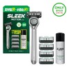 slick Sleek Motion Razor Special (Handle + 5 Blades) Set