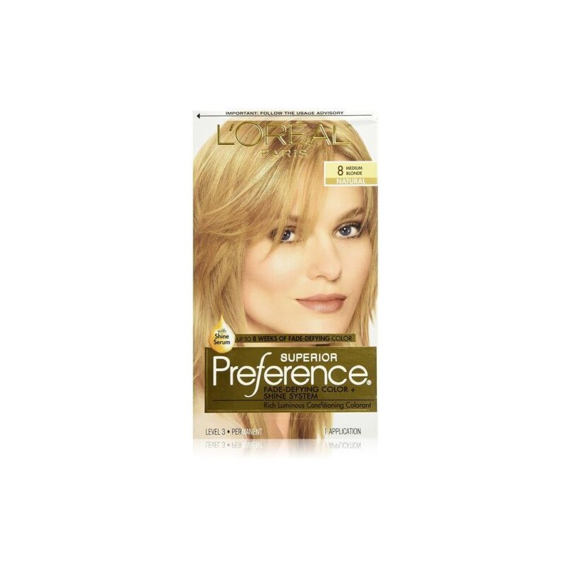 L'Oréal Loreal Superior Preference Hair Color Fade Defying 8 Medium