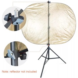 LINCO 90" Light Stand Tripod w Reflector Disc Holder Clip for Reflector Diffuser