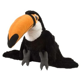 Wild Republic Toco Toucan Plush Soft Toy, Cuddlekins Cuddly Toys, Gifts for Kids 30 cm