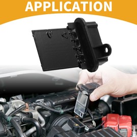 Partuto HVAC Blower Motor Resistor Heater Blower Resistor for Jeep Liberty 2002-2007 Metal ABS Black