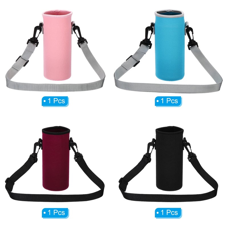 PATIKIL Neoprene Portable Insulated Water Bottle Carry Bag with Adjustable