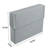 Lineco Archival Document Storage Box with Metal Edge, Acid-Free Gray