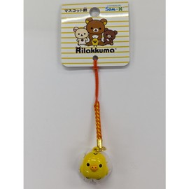 Ushikubo Kogeisha Rilakkuma Face Bell Netsuke Kiiroitori RK-027 H 1.75 x W 1.9 cm