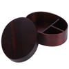 17.5x13.5cm Lunch Box Wooden Bento Box Portable Food Container for