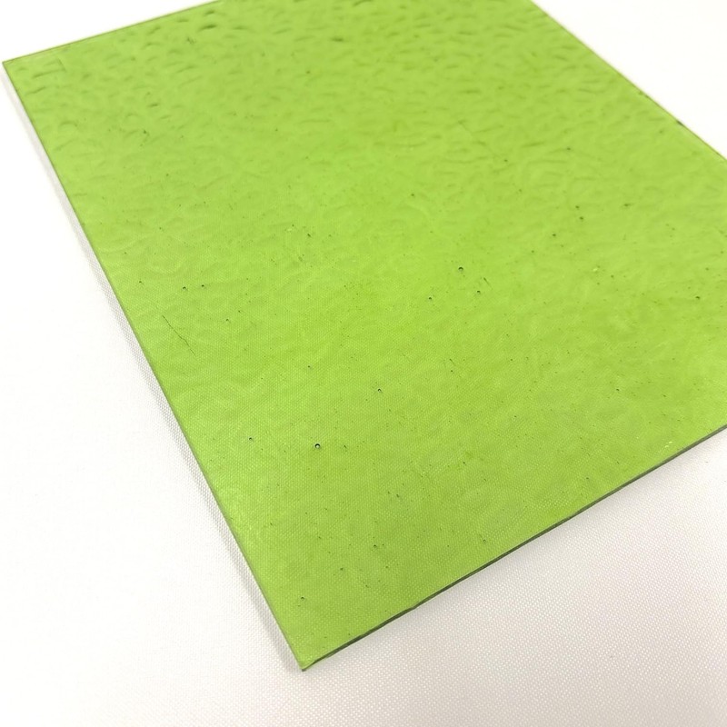 Wissmach Stained Glass Sheet: Light Olive Green English Muffle |