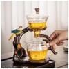 Magnetic Glass Tea Pot, Lazy Kungfu Tea Set, Sturdy High