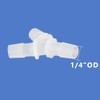 Quickun 1/4" Hose Barb Fitting Equal Barbed Y Shaped 3