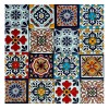 Escanver Azulejo Talavera Relieve Lote De 40 Piezas Variadas Confeti