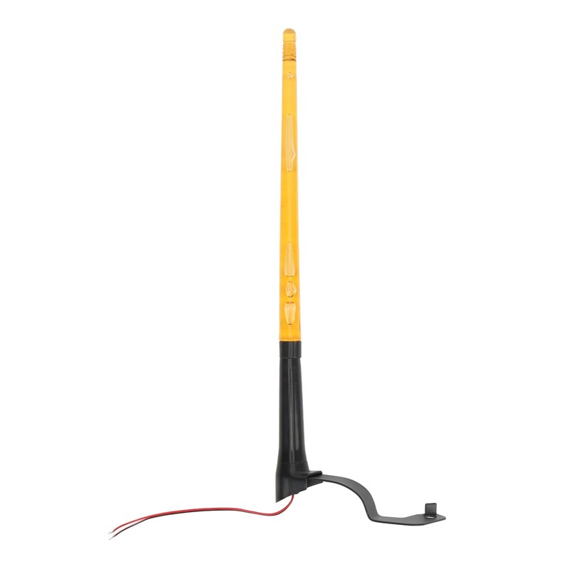 2 Pcs Whip Lights 340mm Long Amber Lighted Antenna Flagpole
