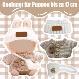 Esshogo 1 Set LBB Clothing 17 cm Pendant Clothing, Outfit Doll Accessories, Dolls Cream White Sweater Accessories, Fashion and Trendy Doll Clothing Accessories, Outfit Doll Accessories