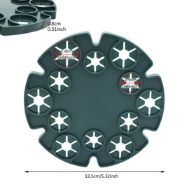 Pack of 12 Climbing Aid Plant Support Plastic Plant Supports with 12 Holes Trellis Peas, Beans Trellis Aid, Round Flower Support Rod Connector Wigwam, Trellis Stick Holder Disc (Green)