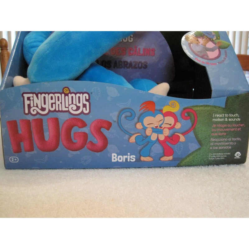 WOWWEE FINGERLINGS BLUE HUGS BORIS--NEW