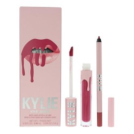 Kylie Cosmetics - Kit de labios mate - 102 Extraordinary para mujer - 2 lápices labiales líquidos mate de 0.10 onzas, delineador de labios de 0.03 onz