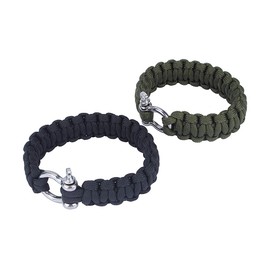 EVTSCAN 550 Paracord Woven Survival Bracelet Stainless Steel Buckle Kit Outdoor