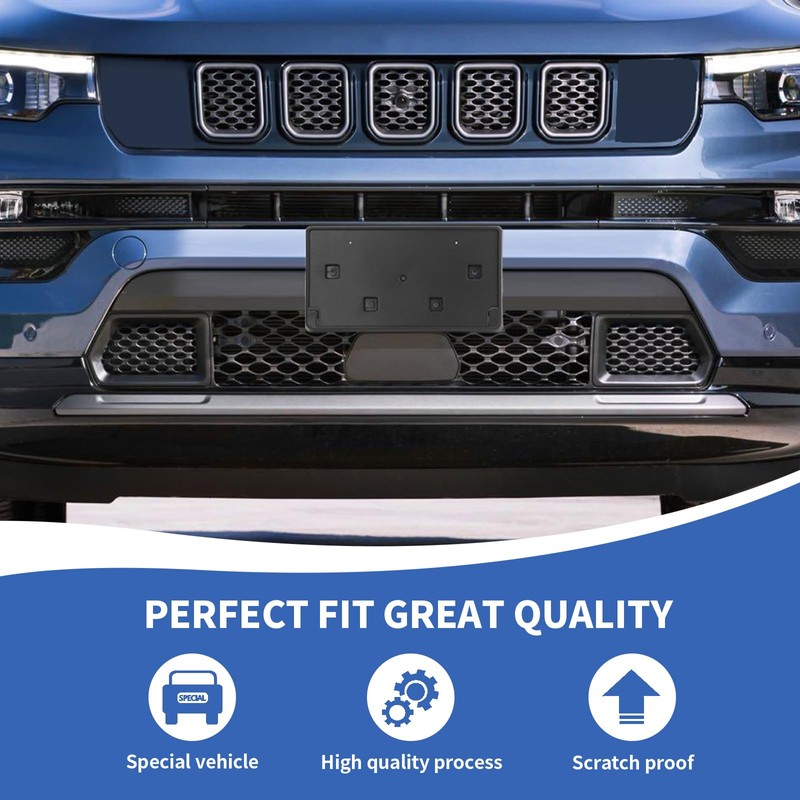 RAZPOY Front License Plate Bracket Holder Mount Frame Compatible with