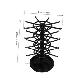 CHILDWEET Dual Tier Display Tree for Earrings Necklaces Bracelets Rotatable Holder for Easy Access and Neat Arrangement Home Retail Spaces