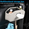 JNNJ Storage Box with Drink Holder for Car, Multifunctional Organiser