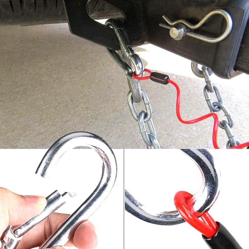 Xinghonyac Trailer Breakaway Cable, Trailer Brake Cable, RV Stainless Steel