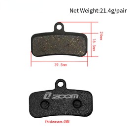4 Pistons Brake Pads HB876 Universal Four-Piston Semi-Metallic Brake Pads Hydraulic Disc Brake Pads Disc Brake Brake Accessories