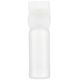 Matachi no Wave Comb Bottle Hair Oil Applicator Bottle Hair Dye Bottle Root Comb Applicator Bottle Comb Dispenser 170ml Comb Dye Bottle Measure Hairdressing Tool Hair Dye Comb Bottle with Marked