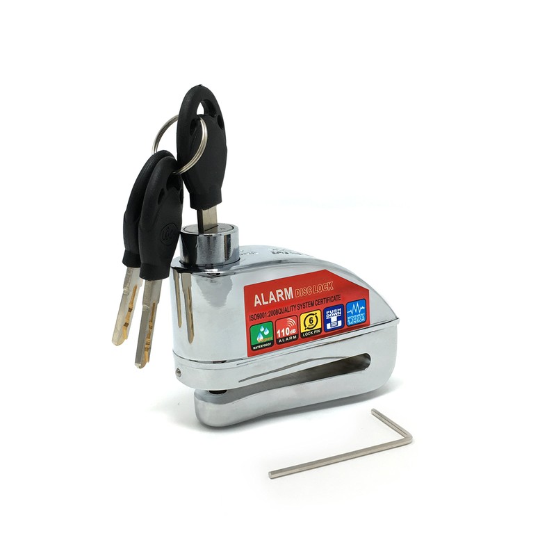 Candado Disco Alarma Motocicleta 110dB 2 posiciones Kov