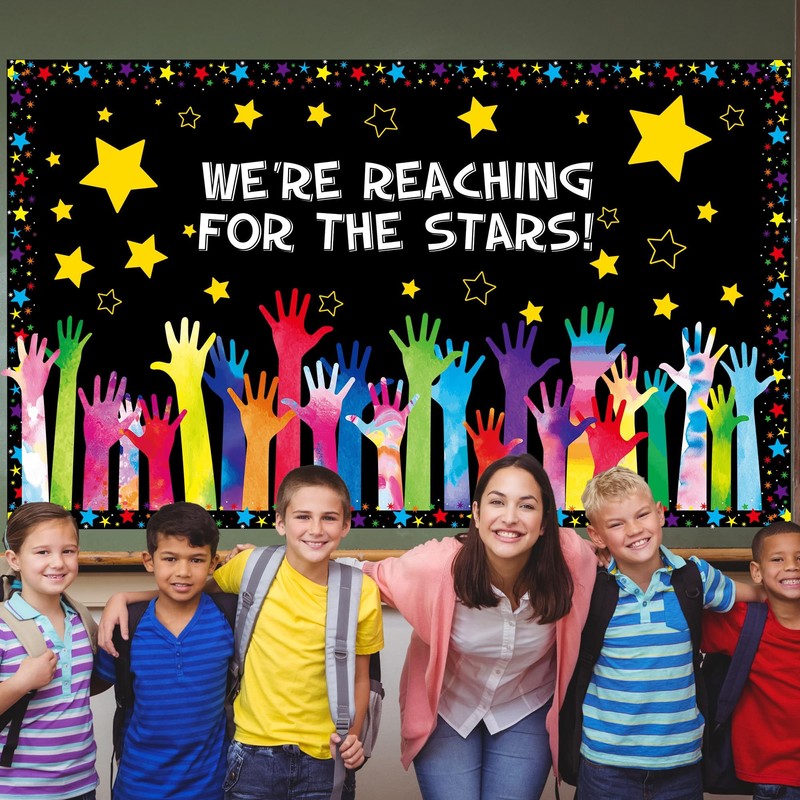 Back to School Bulletin Board Set Reach for the Stars