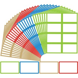 GJPINYIYI 240 Pcs Name Tag Sticker - 3.5x2.25 Sticky Name Tags Storage Bin Labels, Label Stickers for School，Classroom，Moving Packing and Clothing