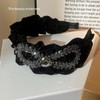 1Pcs Crystal Embellished Headbands Rhinestone Hairband Bling Diamond Hairbands Non-slip