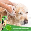 2 Pieces Pet Bathing Tool Set Include Hose Nozzle Soap