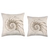 Nautilus Shell Throw Pillow
