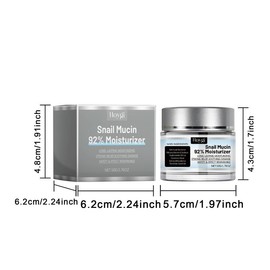 Snail Mucin Moisturizer Face Cream | Hydrating & Nourishing Lotion for Women & Men | Daily Skin Care for Smooth, Soft, Moisturized & Healthy-Looking Skin