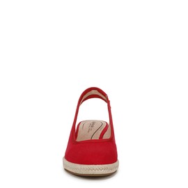 LifeStride Women's Kayden Wedge Sandal, Fire Red, 9 Wide