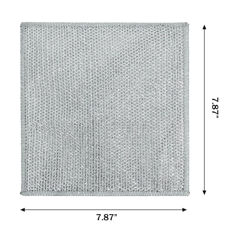 Non-Scratch Wire Dish Cloth, 10PCS Single Layer Multipurpose Wire Dishwashing