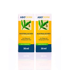100% Pure Australian Tea Tree Oil 60 ml (2 x 30 ml) for Skin Care Cleansing Against Pimples, Dandruff and Blackheads