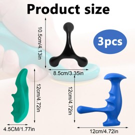 3 Stück Triggerpunkt Drücker,Triggerpunkte,Triggerpunkt Massagegerät,Massage Zubehör,Triggerpunkt,MassageTool,Für Faszien,Schmerzen,Für Rücken,Nacken,Arme Und Beine