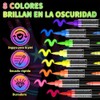 Pintura de Cara de Neón Brillante Uv Cera para Cabello
