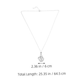 Healeved Crystal Cage Necklace Holder Metal Pendant Holder with Beads for DIY Jewelry Making Durable and Aesthetic for Fashionable Styles and present Ideas