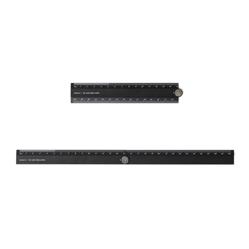 Legami - Folding Aluminium Ruler, Double Purpose: Measurement in Centimeters