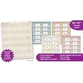 Teacher Created Resources Woven Magnetic Mini Pocket Charts (14" x 17") (TCR20108)