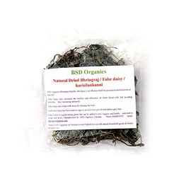 BSD Organics Natural Dried Bhringraj/False daisy/Kesharaj/karisilankanni/Kesuriya/Eclipta prostrate/Kaayyunni/Ajagara (200 Gram / 7 Ounce)