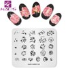 KADS Nail Art Stamp Plate Overprint Butterfly Flower Leaves Series
