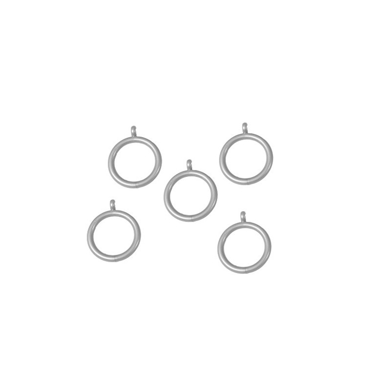 Merriway BH03267 (24 Pcs) Plastic Curtain Drapery Pole Rod Rings