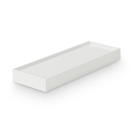 Mu-in Ryohin Recyclable Polypropylene File Box Standard with Casters Lid White Gray Width 10 cm NCE50A3A