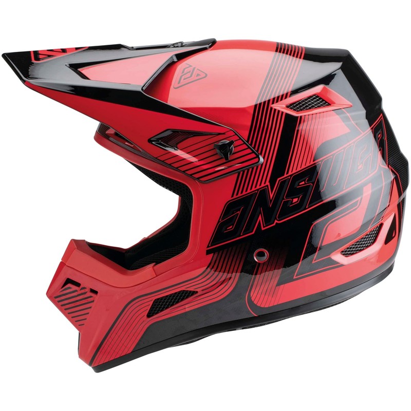Answer Racing 447678 A23 AR1 Vendetta Helmet: Red/Black, 2XL