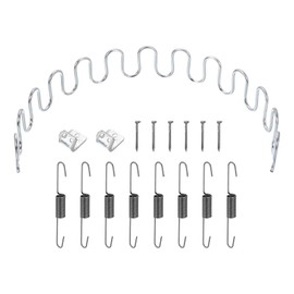 uxcell 21.7" Upholstery Spring Replacement Kit, Carbon Steel Sagging Cushions Repair Kit Arch Spring with Balance Hooks, S Spring Clips, Screws for Sofa Recliner Chair, Silver