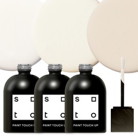 soto Paint Touch Up, Set of 3, 1.5oz Appliance + Porcelain, High-Gloss Finish (Off-Whites) - White Enamel Porcelain + Bathtub Repair for Tub, Tile, Sink, Stove, Appliances, Interior/Exterior