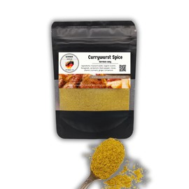 50g (1.76) Currywurst Seasoning - Mild German Curry Powder - Traditional Curry Recipe - for Sausages and More